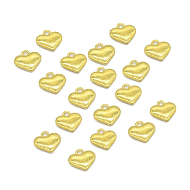 Colgante Sonducket 100 Piezas Aleación Corazón Accesorios Joyería Oro