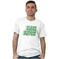 thumbnail image 4 of Clean Green Vegan Protein Healthy Men's Graphic T Shirt Tees Brisco Brands M, 4 of 4