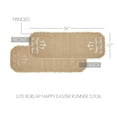 thumbnail image 4 of VHC Brands Celebrate Grace Jute Burlap Happy Easter Runner 12x36, Jute Dining Room Kitchen Table Runner, Jute Style, Spring Decor, 4 of 4