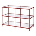 thumbnail image 1 of Furniture of America Mendry Table Console en Métal à 2 Tablettes, Rouge, 1 of 6