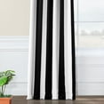 thumbnail image 5 of Half Price Drapes Striped Awning Black & Fog White Stripe Curtains(1 Panel), Window Curtains 108 inches long , 50W X 108L, 5 of 6
