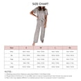 thumbnail image 4 of Conjunto de pijamas para mujer, cuello redondo, manga corta, estampado, cintura elástica, pijamas, 4 of 4