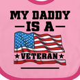 thumbnail image 4 of Inktastic My Daddy is a Veteran Boys or Girls Baby Bib, 4 of 4