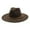 Brown, variant on Unisex Large Brim Sun Hat - Stylish Outdoor Leisure Hat for Every Season
