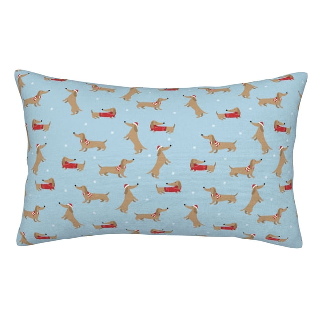 Balery Dachshund Dog Funda de Cojín Estampada, Regalos para Mujeres, Regalos de Amor para Ella, Regalos para Novia o Esposa, Funda de Almohada-14"x20"