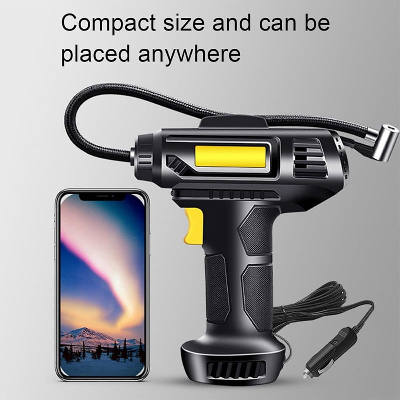 Tire Inflator Air Compressor Portable Car Tire Pump with Pressure Gauge 150PSI Portable Air Pump for Car Bike Sport