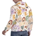 thumbnail image 3 of Hoodies for Men - flowers rainbow peace sign Long Sleeve Comfrt Men'S Fashion Hoodies & Sweatshirts, Sweatshirts for Men Hoodies Pullover Clothing Clothes with Pouch, 3 of 7