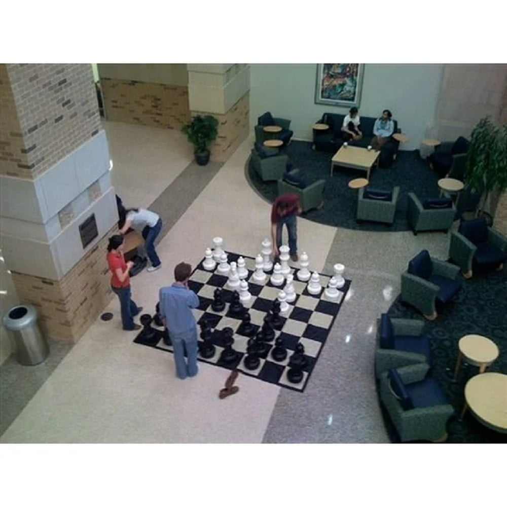 MegaChess Giant Games Mega Chess Sets with 25-inch King and Giant Chess Mat