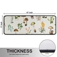 thumbnail image 5 of Kitchen Rugs Sets Of 2,Brown Mushroom Flower Light Pattern Anti Fatigue Kitchen Mat Rugs Non Slip Washable,Decorative Kitchen Floor Mats for Kitchen,Sink,Laundry,17"x47"+17"x47", 5 of 5