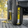 thumbnail image 3 of VULCAN Autohauler Car Tie Down - Rolling Idler 3 Cleat - 120 inch - 4 Pack - Yellow - 3300 Lbs SWL, 3 of 9