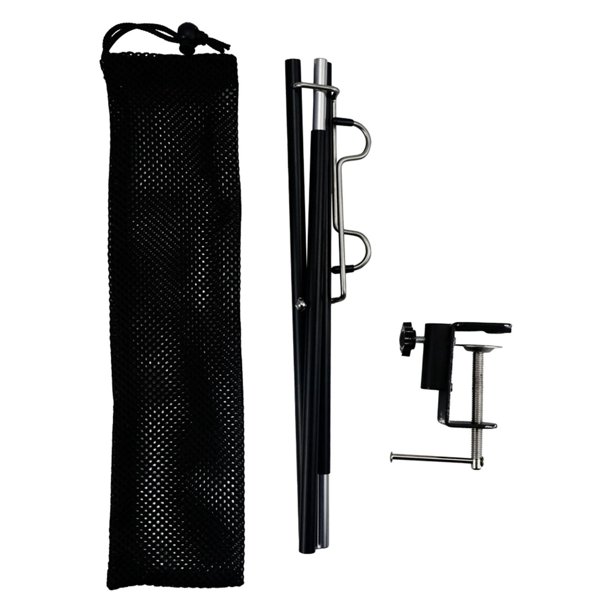Poste de lámpara de , soporte de linterna plegable de aleación de aluminio portátil para pesca, Camping, mochilero, al Negro Sunnimix Soporte de linterna