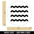 thumbnail image 2 of Wavy Lines Waves Self-Inking Rubber Stamp Ink Stamper - Dry Pad (No Ink) - Mini 1/2 Inch, 2 of 7