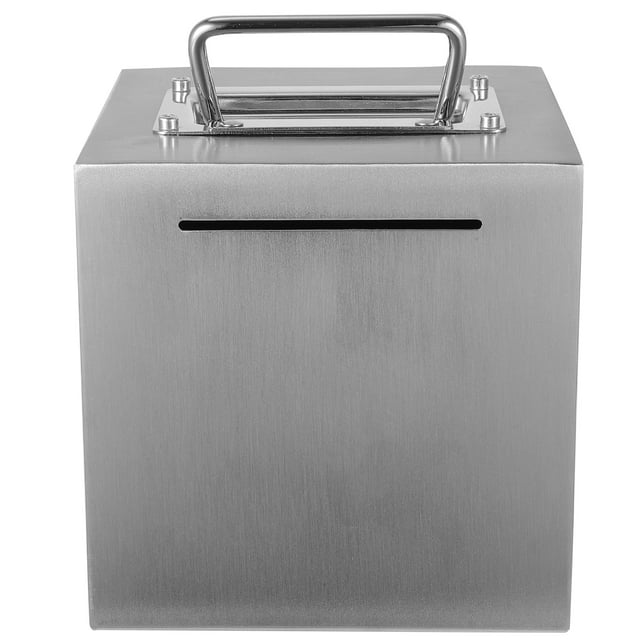 Caja de dinero de acero inoxidable Pot de ahorro de metal de acero inoxidable de acero inoxidable para adultos