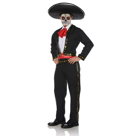 Mariachi Skull Male Adult Costume