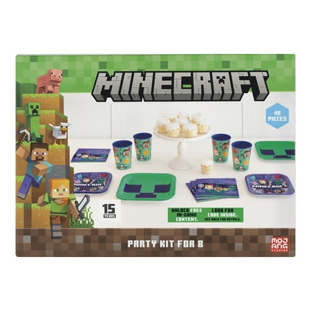 Minecraft Party Kit for 8, 1ct
