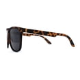 thumbnail image 4 of Polarized Hipster Flat Top Horn Rim Light Weight Slick Sunglasses Matte Tortoise Black, 4 of 4