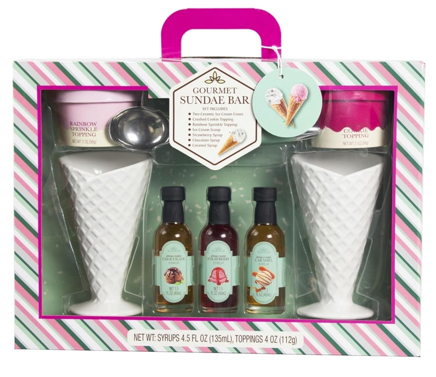 The Modern GOURMET SUNDAE BAR Ice Cream Bar Gift Set