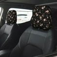 thumbnail image 2 of Uemuo Flowers Printed 2 PCS Car All-Inclusive Headrest Cover, Headrest Protector, Soft Elastic Breathable Seat Headrest Anti-Dirty Cover Headrest Cover Protector, 2 of 6