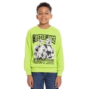 Beetlejuice Boys Long Sleeve Halloween Graphic Crewneck Sweatshirt, Sizes 4-18