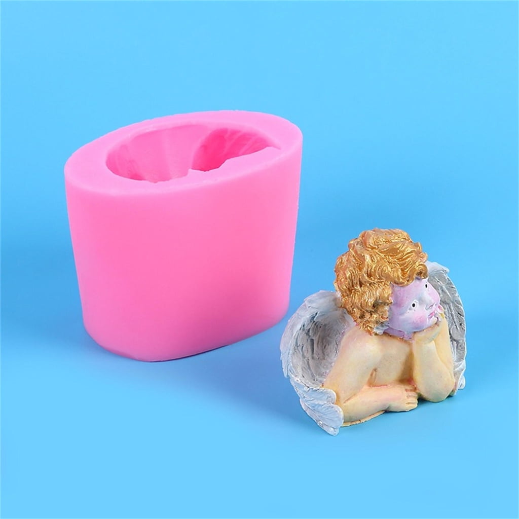 Baby Wing Candle Mold for DIY Candle Soap Plaster Chocolate Home Decor, Resin Casting Mold
