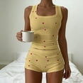 thumbnail image 7 of SCSAlgin Womens Pajama Sets Casual Sleeveless Tank Top and Shorts Ribbed Knit 2 Piece Lounge Set, 7 of 7