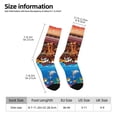 thumbnail image 2 of Fuzoiu Animals On Noah's Ark2 Print Athletic Crew Socks for Men & Women,Casual Crew Socks,Above Ankle Crew Socks for Business, Casual, 2 of 6