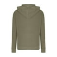 thumbnail image 4 of Swstbby Liquidation d'Automne! Hauts d'Automne pour Femmes Grande Taille, Chandail à Capuche à Manches Longues Col Rond Couleur Unie Vert Armée m, 4 of 4