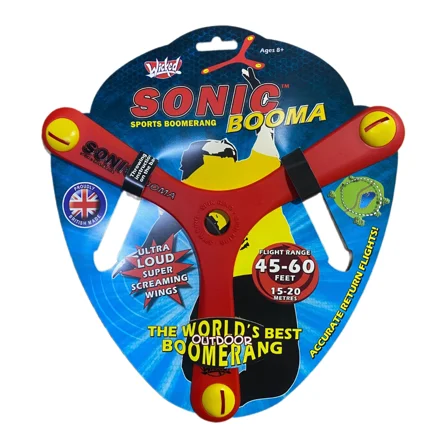 Wicked Sonic Booma - The World's Best Outdoor Boomerang (RED)