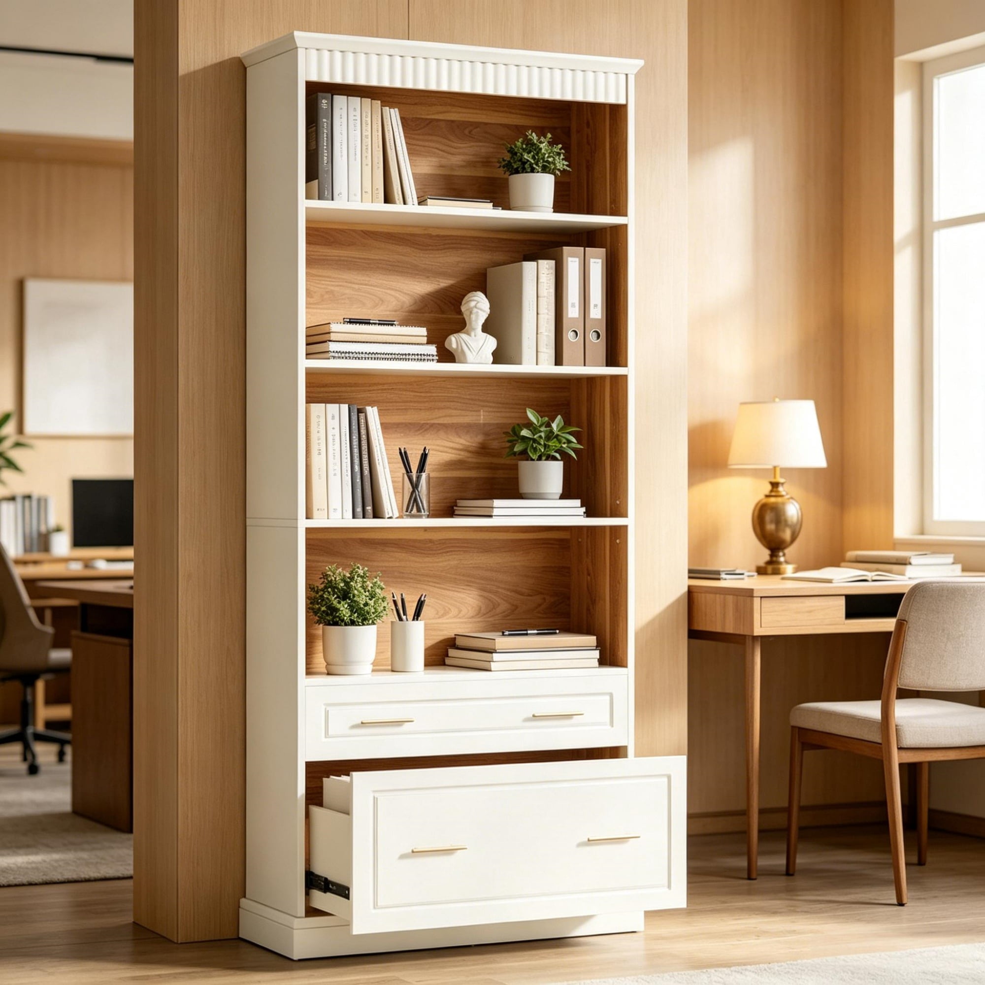 Bookshelf Storage Rack