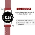 thumbnail image 4 of Uxcell Stainless Steel Mesh Watch Band 16mm Quick Release Magnetic Clasp, Red, 4 of 6