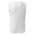 thumbnail image 5 of BKQCNKM Mens Shirts for Men Spring Summer Casual Sleeveless Tank Tops Tee Shirt Top Blouse Mens T Shirt, White 3XL, 5 of 6