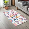 thumbnail image 6 of Big Sister Door Mat Cartoon Pink Blue Yellow Rainbow Love Heart Non Slip Absorbent Entrance Mat Washable Low Profile Indoor Doormat for Front Door Entryway Entry 18"x30", 6 of 9