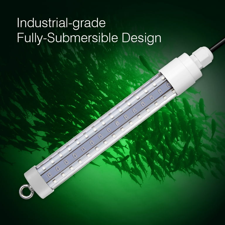 12V LED Underwater Submersible Fishing Light Green Crappie Shad