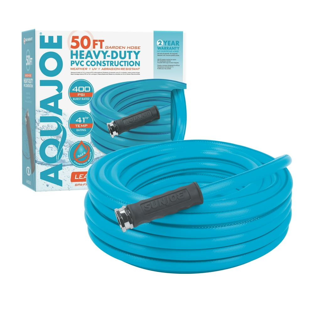 Aqua Joe AJH5850 HeavyDuty Garden Hose , 50Foot , 5/8Inch Flow