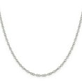 thumbnail image 2 of 925 Sterling Silver Cable Chain Styles Necklace 2.5 mm Flat Open Oval 20 inch, 2 of 4