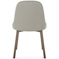thumbnail image 4 of Amisco Harper Dining Chair - Light Beige & Grey Bouclé Polyester / Bronze Metal, 4 of 9