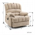 thumbnail image 6 of Oversized Power Lift Recliner Chairs for Adults,Beige Electric Recliners for Elderly with 8-Point Vibration Massage Lumbar Heating,2 Side Pocket,USB Port,24" Seat Width,25" Seat Depth,20" Seat Height, 6 of 9
