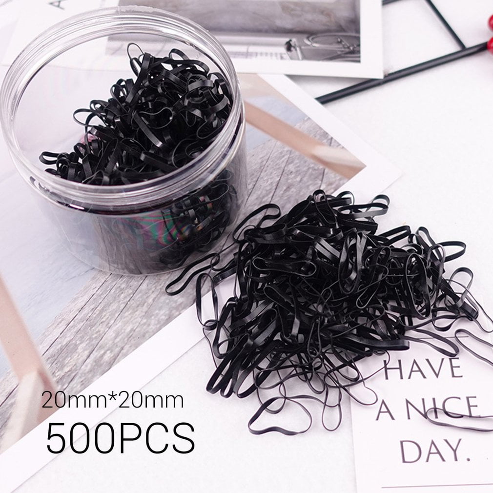 Details about   100pcs Elastic Rubber Hair Bands Scrunchies Hair Ties Ponytail Holders Rope 