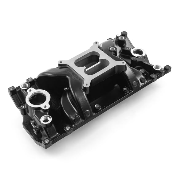 Speedmaster 1-147-012 Compatible with Chevy SBC 350 Vortec MidRise Air Aluminum Intake Manifold [Black]
