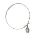 thumbnail image 2 of 6 1/4 inch Round Eye Hook Bangle Bracelet w/ St. Thomas Aquinas in Sterling Silver, 2 of 3