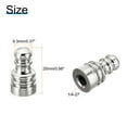 thumbnail image 2 of Uxcell 1" Tall Iron Lamp Finials Cap Knob, 2Pcs Lamp Screw Holder Tapped 1/4 27 for Lamp Shade, Nickel Color, 2 of 5