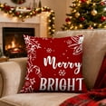 thumbnail image 6 of Hometravel Holiday Pillow Cover, Short Plush Cushion Protector, Christmas Themed Design for Sofa and Chair Decoration, 6 of 6