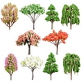 thumbnail image 4 of Adornos de árbol simulados, mesa de arena, árbol falso, adornos de árbol de micropaisaje, 10 Uds., 4 of 4