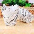 thumbnail image 1 of 50PCS Tulip Cake Paper Cups Flame Baking Household Oil-proof High Temperature Bread Snack Paper Tray Baking Cup, 1 of 5