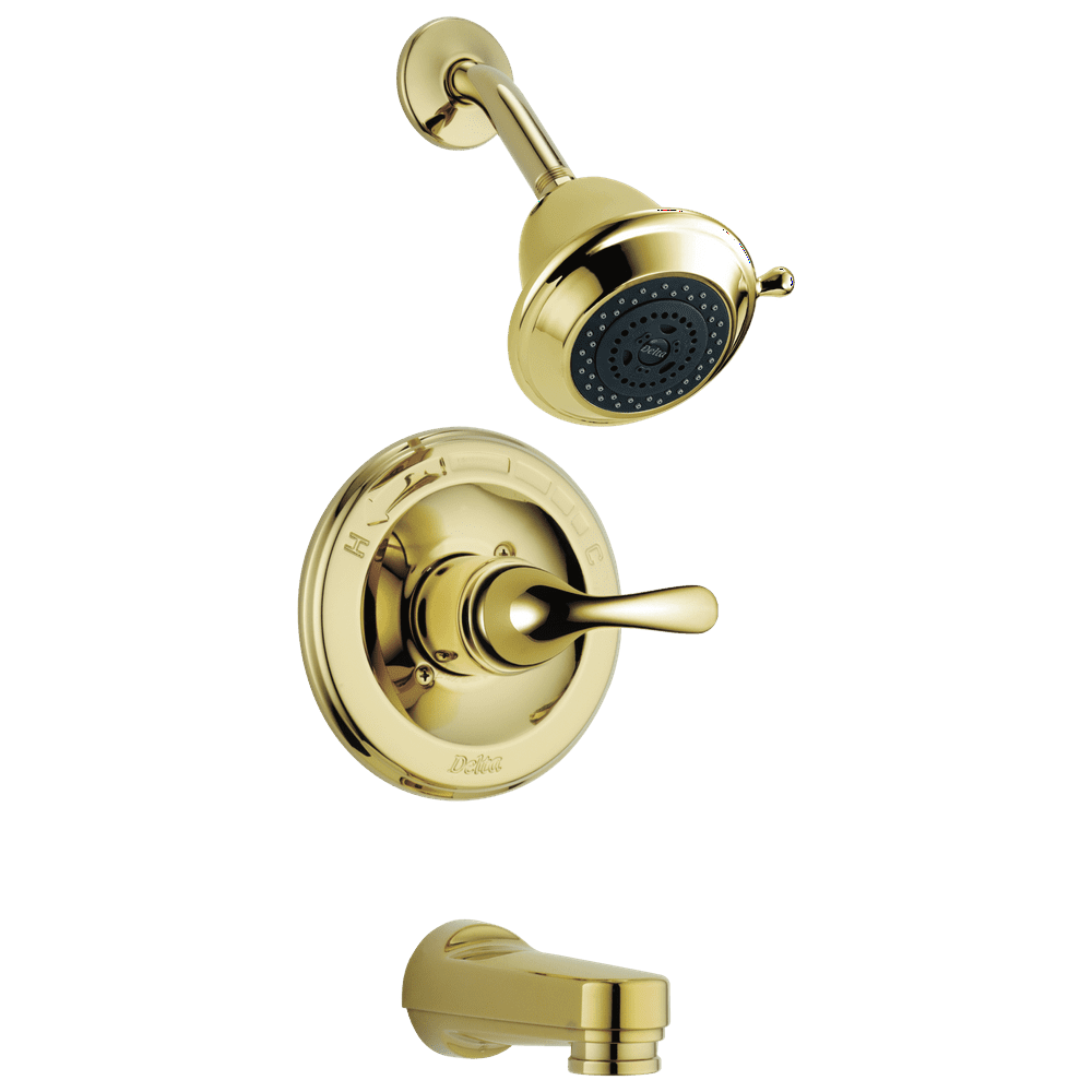 Delta Classic MonitorÂ® 13 Series Tub & Shower Trim in Polished Brass