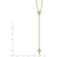 thumbnail image 4 of 14k Yellow Gold Polished 2mm Beaded Rosary Necklace - 19.5" Chain, 4 of 7