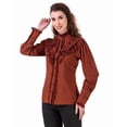 thumbnail image 2 of ThePirateDressing Women's Victorian Renaissance Steampunk Button-Front Blouse, Long Lantern Sleeves, 2 of 7