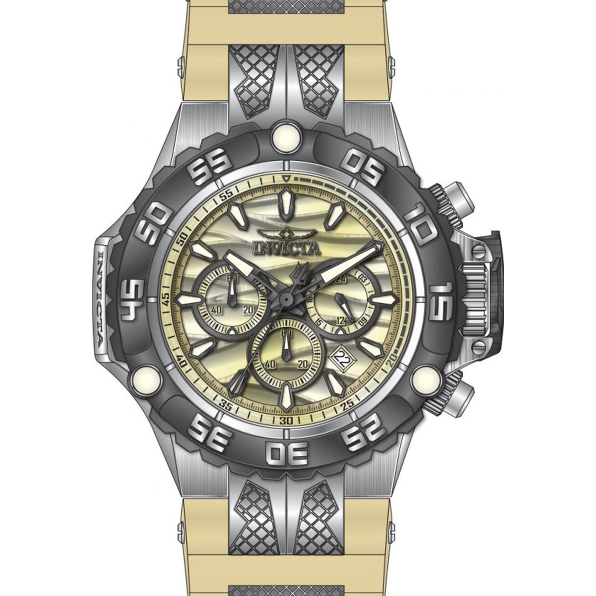 Invicta Men's Subaqua Champagne Dial Watch - 48558