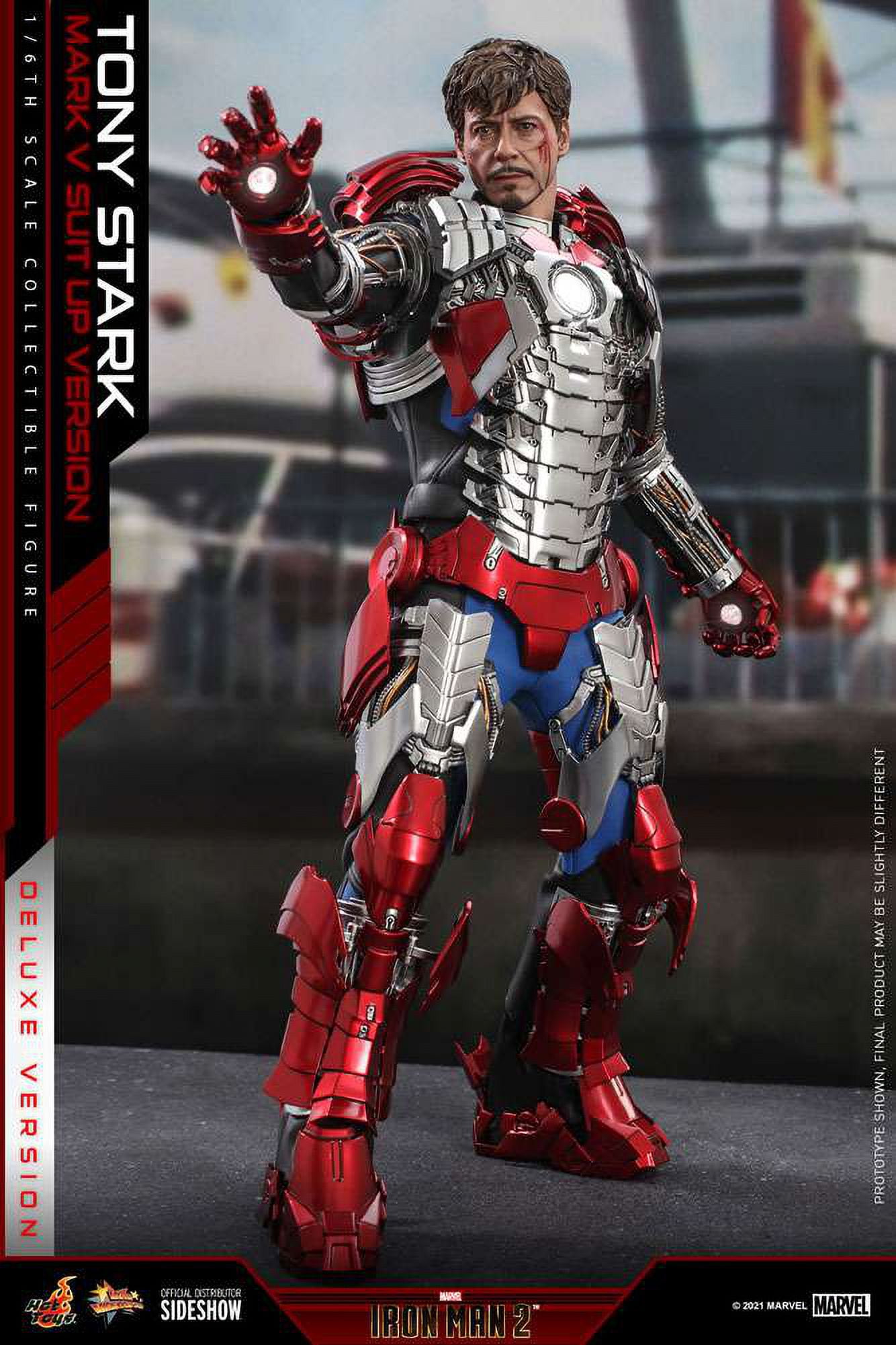 Hot Toys MMS582B – Iron Man Tony Stark Mech Test Version 2.0 Deluxe – 1/6, 30 Cm