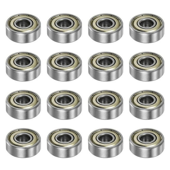 Uxcell 606ZZ Ball Bearings 6mmx17mmx6mm Carbon Steel Double Shield 16 Pack